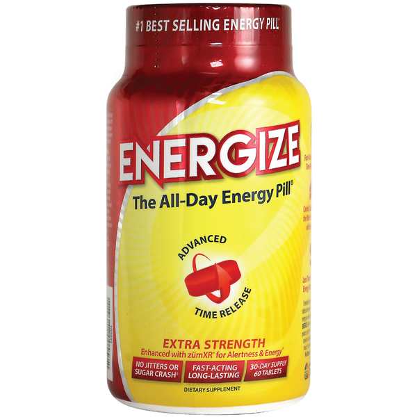 ENERGIZE™ Extra Strength All-Day Energy Pill (60 Count)